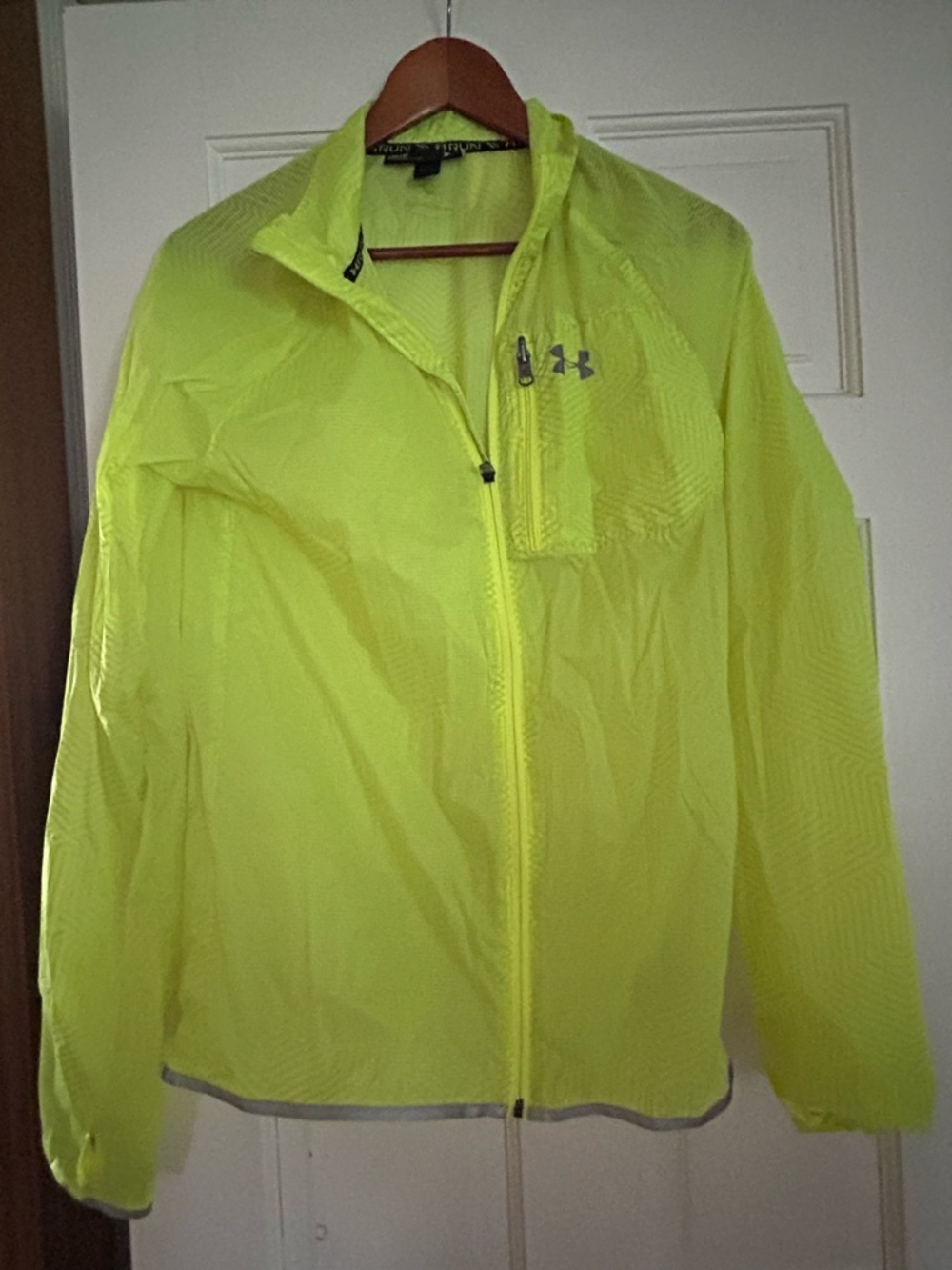 Under Armour Neon Lightweight Zip Windbreaker